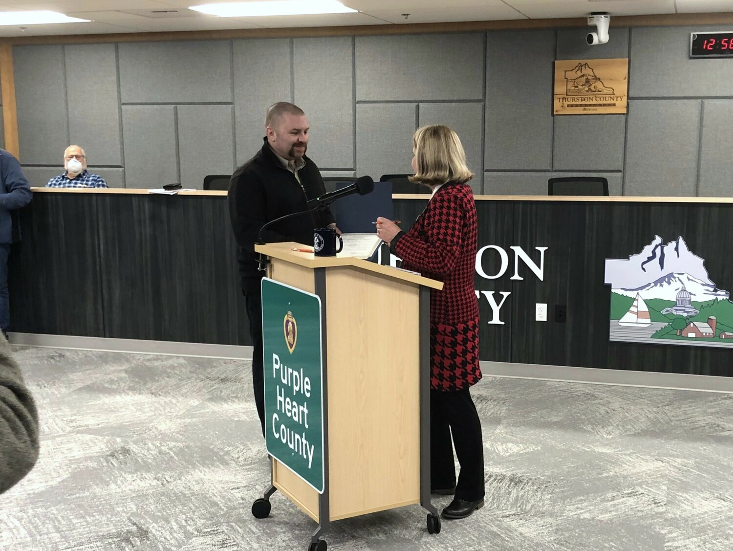 Wayne Fournier received his certificate of election on November 28, 2023; he will resign as Mayor of Tenino and be sworn into the position of Commissioner District All County Commissioner, District No. 4
